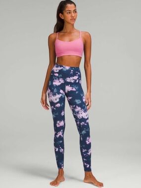 Lululemon Align High Rise Pant 28" Circulate Tie Dye Mineral Blue Multi Size 2